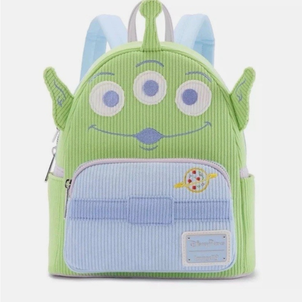 Loungefly Disney Parks Toy Story Alien Pastel Corduroy Pixar 2025 Mini Backpack - Picture 1 of 1